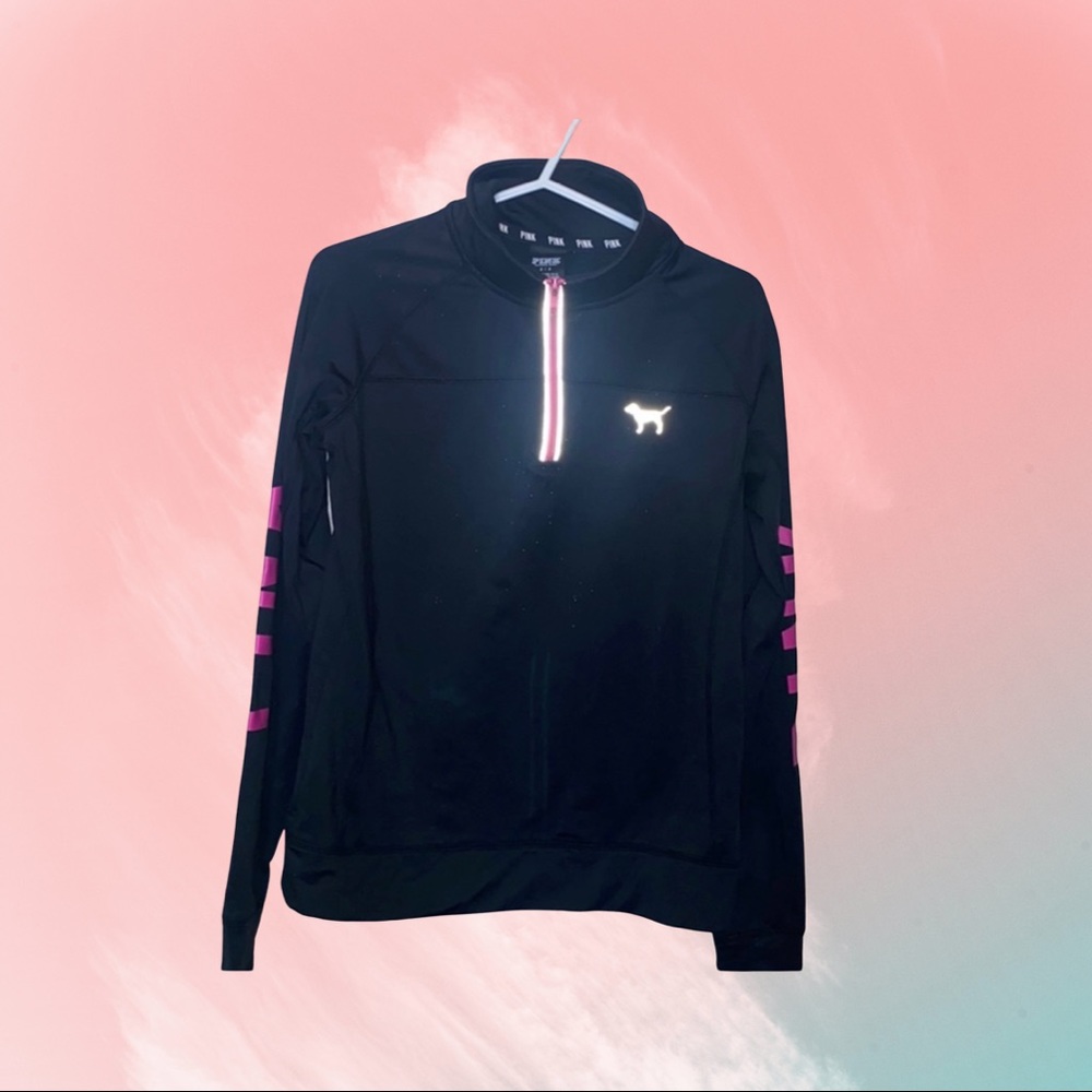 Woman’s pink sweatshirt